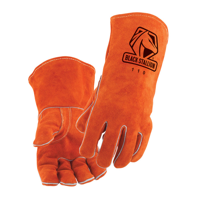Black Stallion 110L Large Split Cowhide Stick Glove
