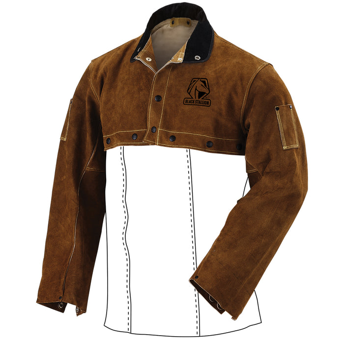 Black Stallion 21CS XL Split Cowhide Cape Sleeves