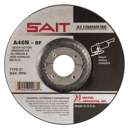 UNITED ABRASIVES/SAIT 20018 A46N-BF Grinding Wheel 4 x 1/4 x 5/8