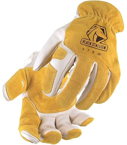 Black Stallion 97SW XL Versatile Grain Cowhide Palm Drivers Glove with Reinforced Palm