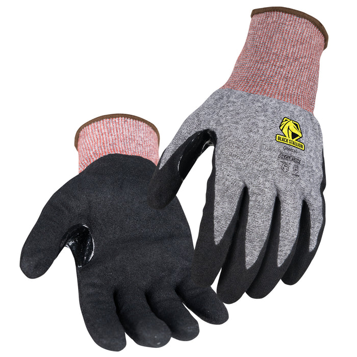 Black Stallion GR6030-GB Medium AccuFlex A6 Cut Resistant Nitrile Knit Glove. 12 per pkg