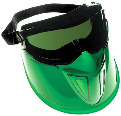 Kleenguard 18633 V90 Shield with Monogoggle XTR OTG Goggles IRUV Shade 5.0 Lens