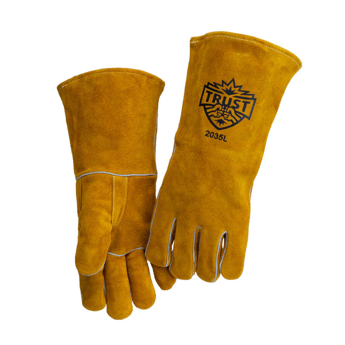 TRUST 2035L SELECT SHOULDER SPLIT COWHIDE STICK WELDERS GLOVE