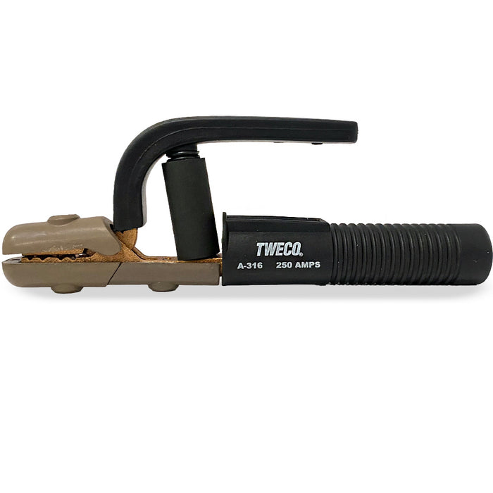 TWECO Tong A-316 Electrode Holder (250A, 2/0 MAX, thru 3/16) Copper Alloy