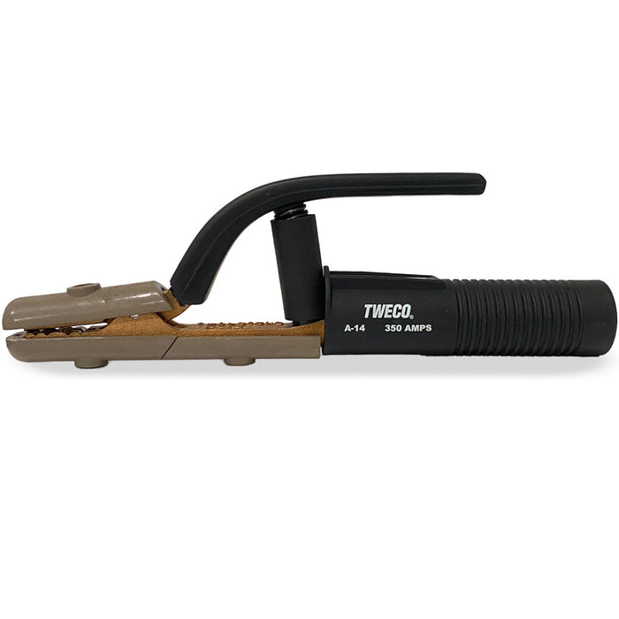 TWECO Tong A-14 Electrode Holder (350A, 4/0 MAX, thru 1/4) Copper Alloy