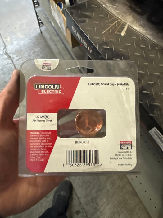 Lincoln Lincoln FlexCut LC125M Shield Cap, 45-65A BK14300-3. 2 PER PKG