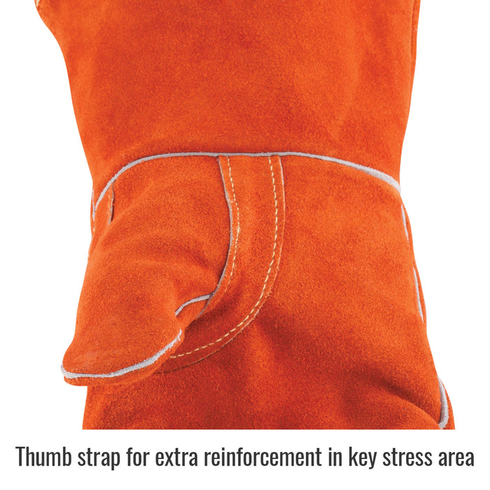 Black Stallion 110L Large Split Cowhide Stick Glove