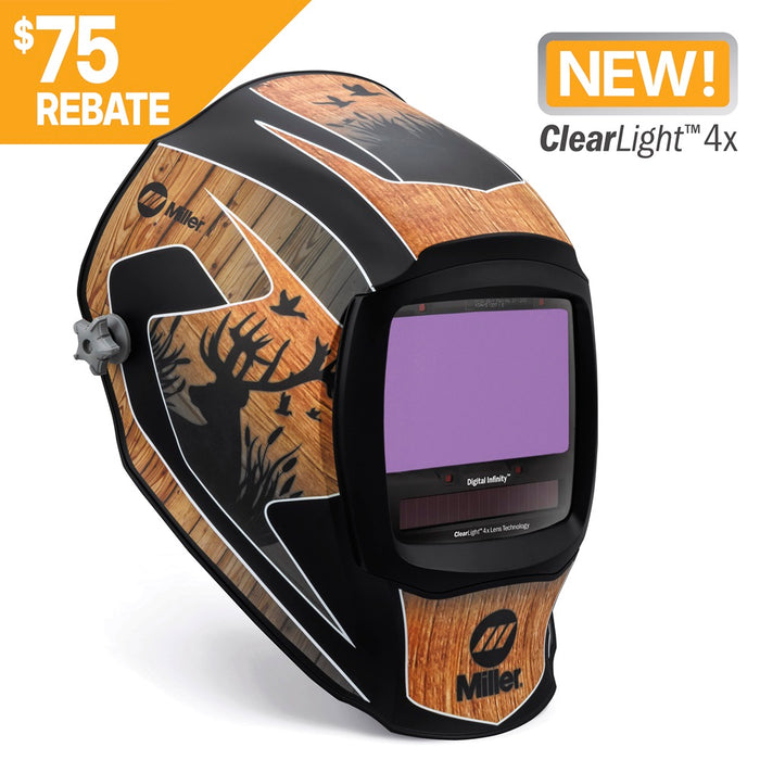 Miller Digital Infinity, Outdoorsman, ClearLight 4x Welding Helmet. 296783