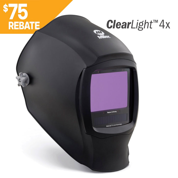 Miller Digital Infinity, Black, ClearLight 4x Welding Helmet. 296786