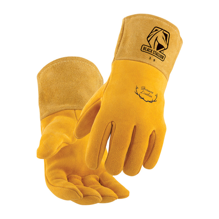 Black Stallion 39L Large MightyMIG Premium Deerskin MIG Glove