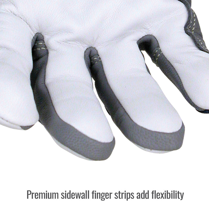 Black Stallion T50M Medium Premium Grain Goatskin & FR Cotton TIG Welding Glove
