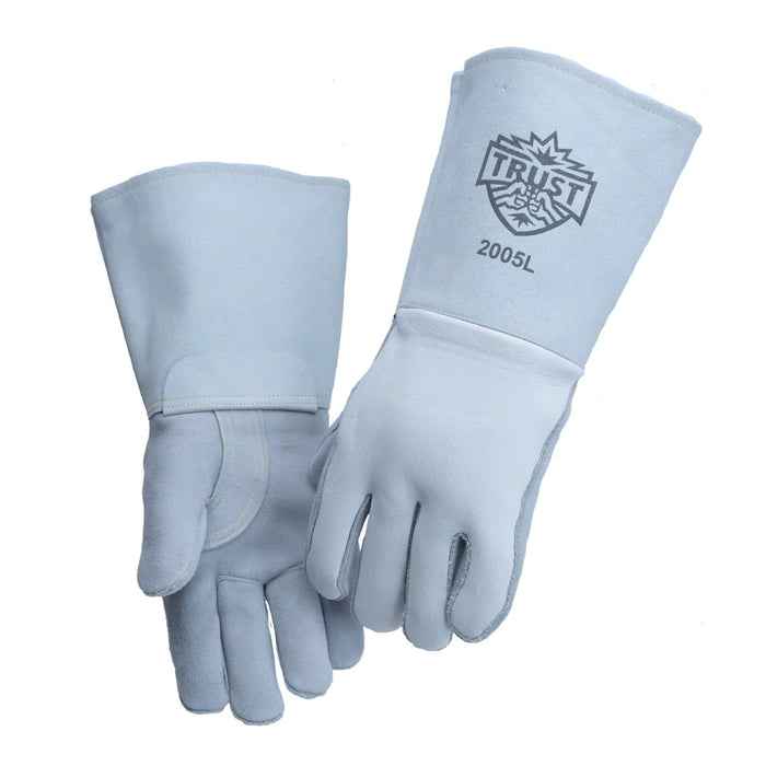 TRUST 2005 SUPER PREMIUM PEARL DEERSKIN STICK WELDERS GLOVE